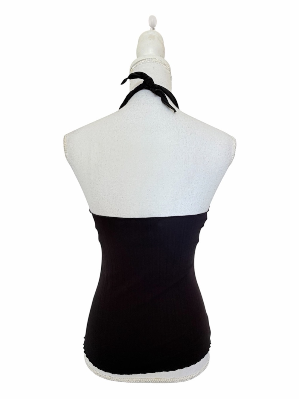 PARALLEL Black Twisted-Halter Tank Size S - Picture 4 of 9